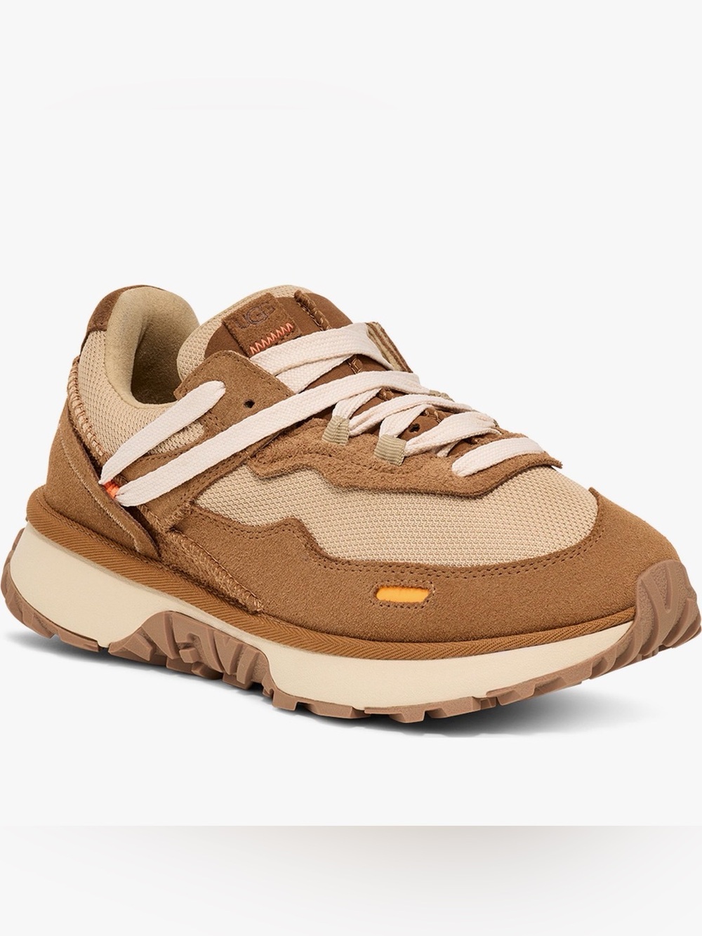 UGG® Retrofi Low Top Sneaker 7

Chunky Beige and Brown Suede Mesh Sneaker